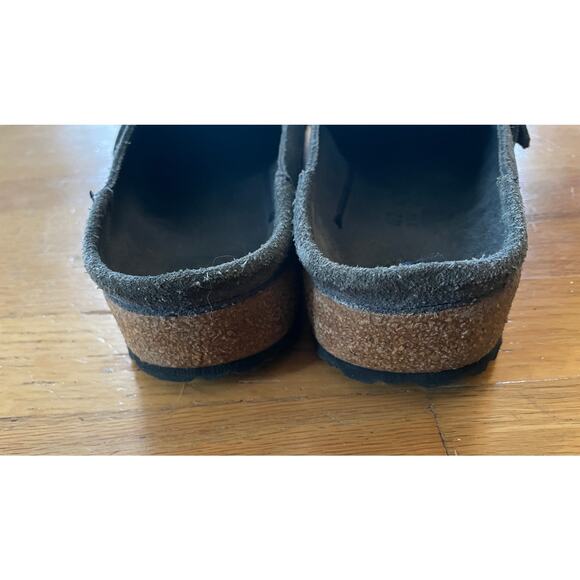 BIRKENSTOCK Buckley clog shoes Suede Leather Navy size EU 42 US 11 narrow/medium - Picture 7 of 11